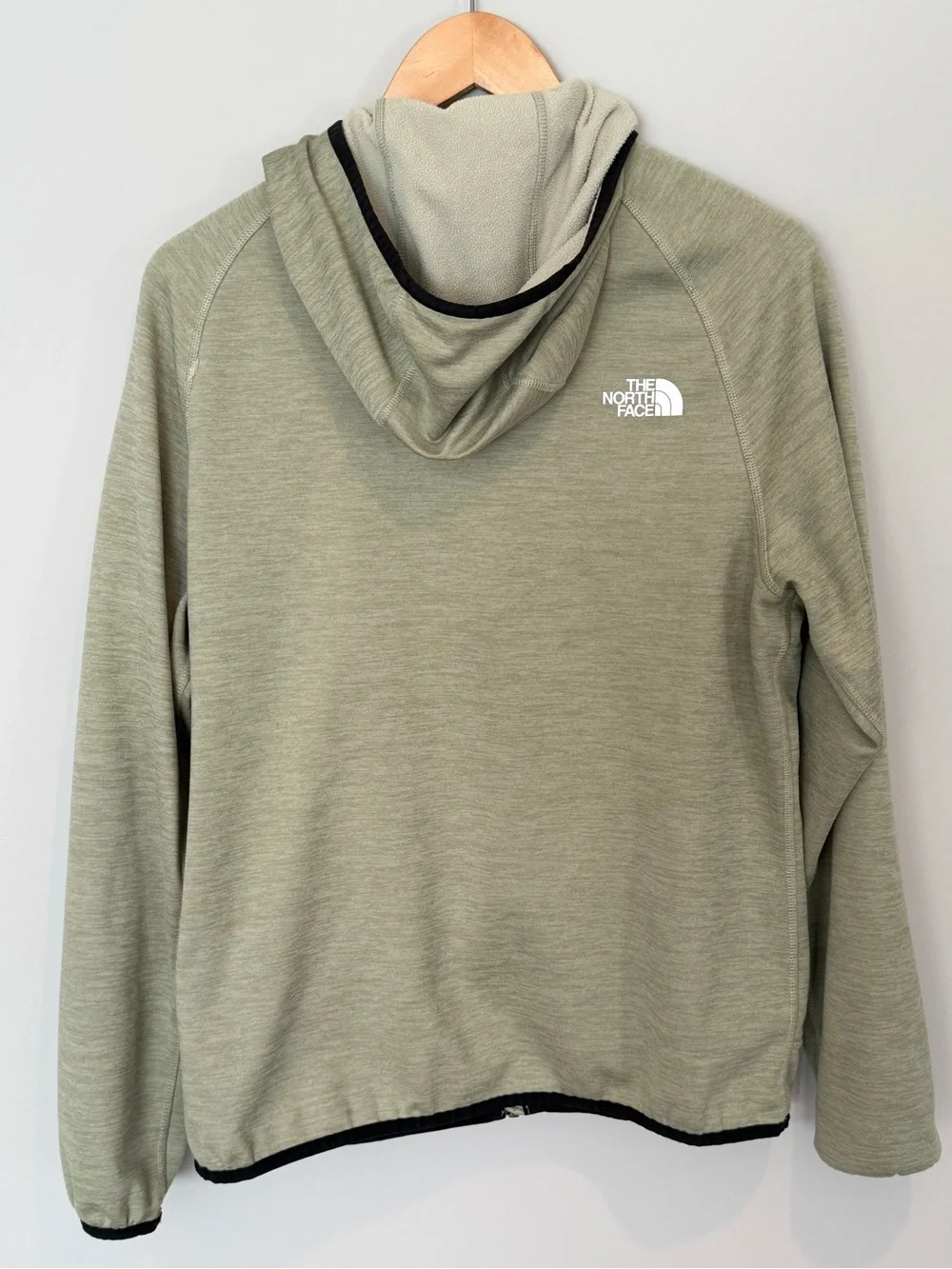 The North Face Canyonlands Full Zip Fleece Hoodie Sage Green Heather M